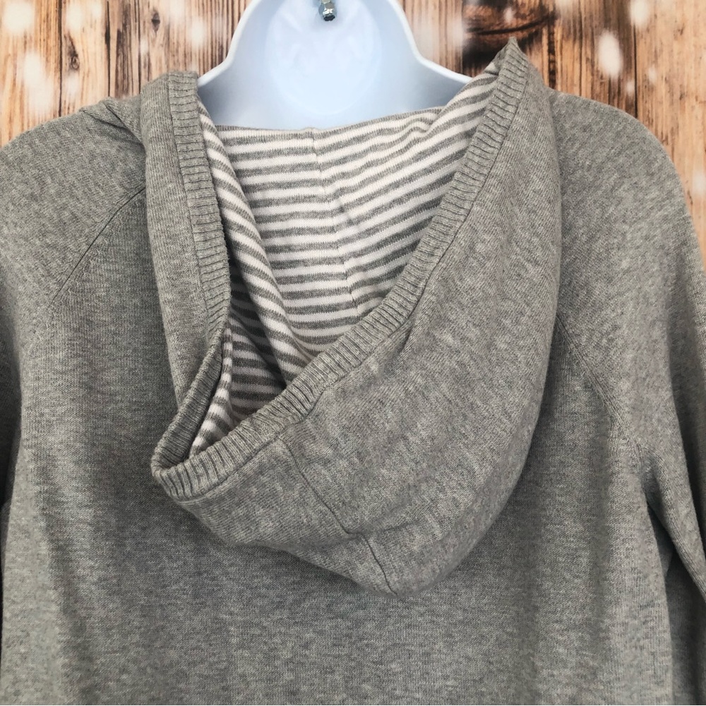 Lane Bryant Venezia Gray Hooded Sweater - Picture 7 of 10
